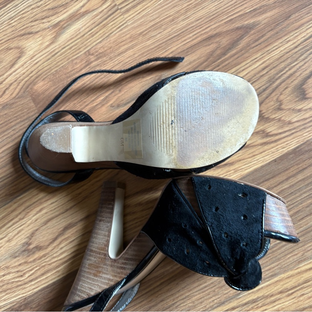 Guess Black Heels with Ankle Straps size 6